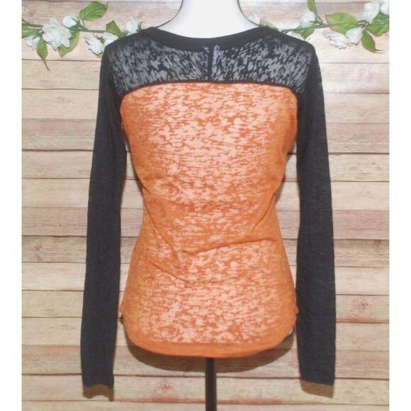 G3 For Her Ladies Texas Longhorns 83 Burn Out Tee Shirt Top Size S Long Sleeve - Picture 6 of 9